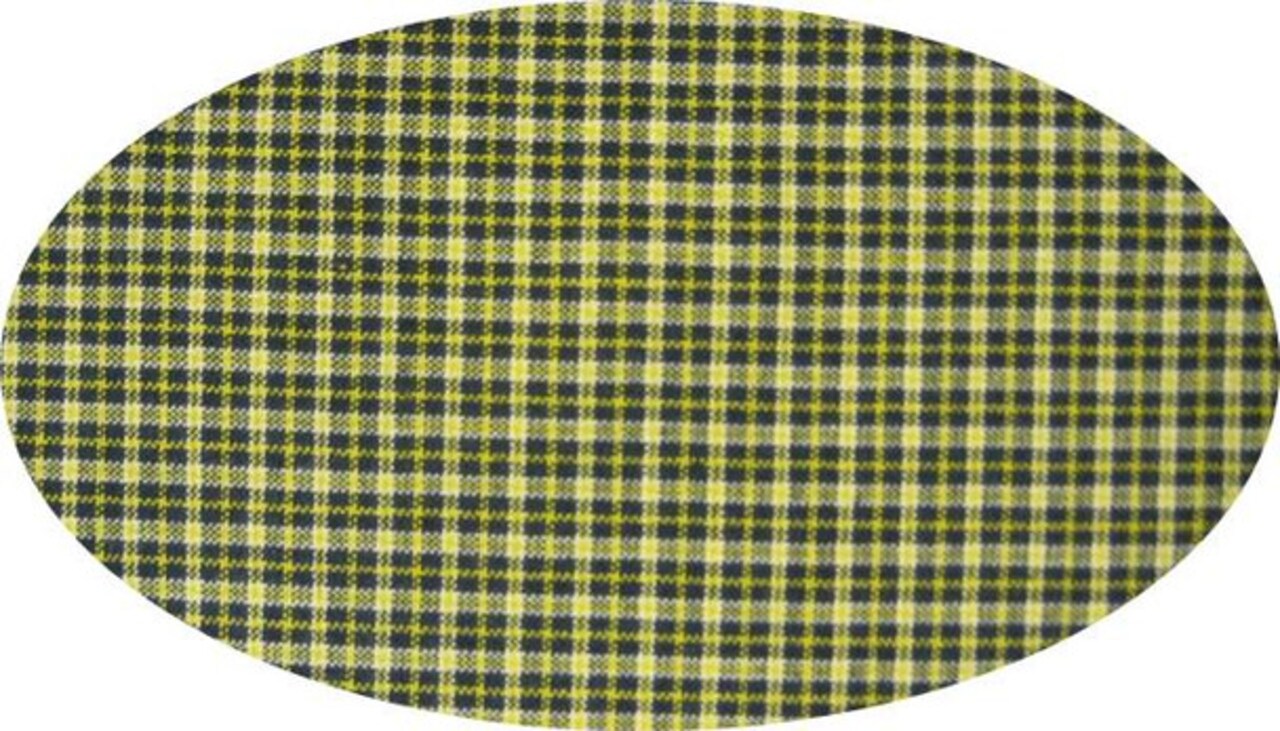 1 Yard Navy/Yellow Cotton Yarn Dyed Brushed Apparel Fabric, 40/42" Width